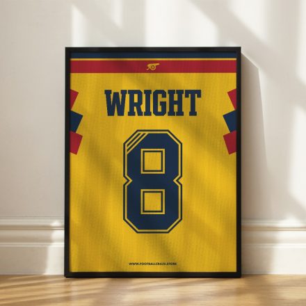 Arsenal FC 1993/94 Away - Framed Shirt Print - Ian Wright