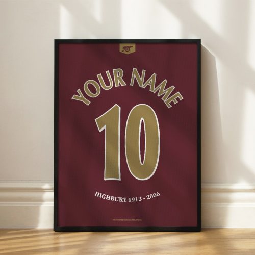 Arsenal FC 2005/06 Highbury - Shirt Print - Custom
