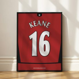   Manchester United FC 2003/04 - Framed Shirt Print - Roy Keane