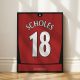 Manchester United FC 2003/04 - Kerezett mezposzter - Paul Scholes