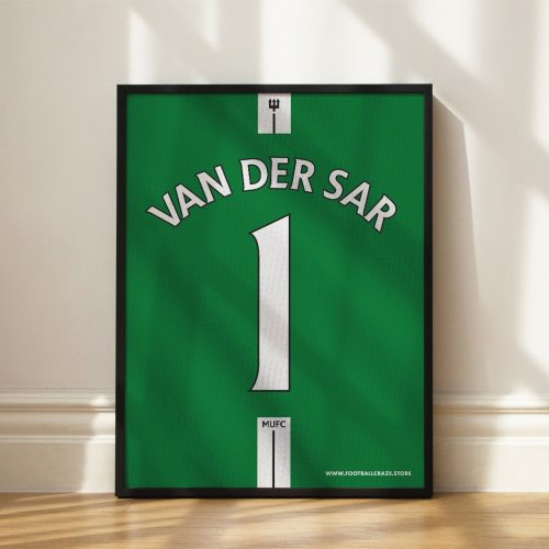 Manchester United FC 2007/08 - Framed Shirt Print - Edwin van der Sar