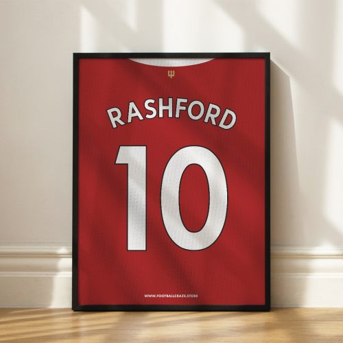 Manchester United FC 2022/23 - Framed Shirt Print - Rashford