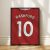Manchester United FC 2022/23 - Keretezett mezposzter - Rashford
