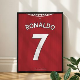 Manchester United FC 2022/23 - Framed Shirt Print - Ronaldo