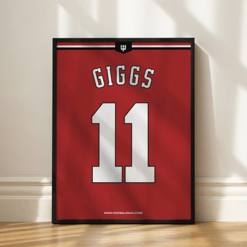 Manchester United FC 1996/98 - Framed Shirt Print - Ryan Giggs