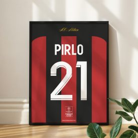 AC Milan 2006/07 - Keretezett mezposzter - Pirlo