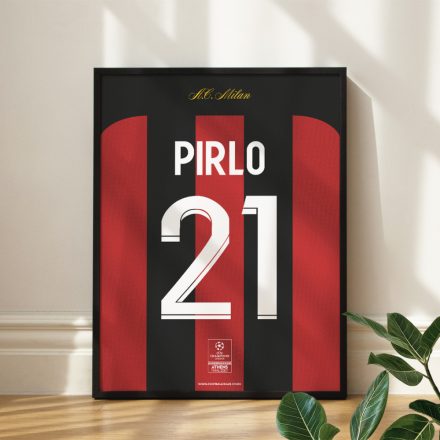 AC Milan 2006/07 - Framed Shirt Print - Pirlo