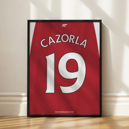 Arsenal FC 2012/13 - Framed Shirt Print - Santi Cazorla