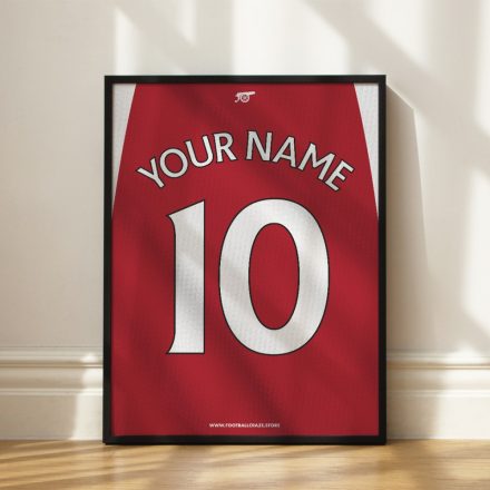 Arsenal FC 2012/13 - Keretezett mezposzter - Egyedi név