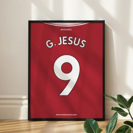 Arsenal FC 2022/23 - Keretezett mezposzter - Gabriel Jesus