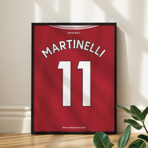 Arsenal FC 2021/22 - Framed Shirt Print - Martinelli