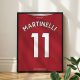 Arsenal FC 2022/23 - Kerezett mezposzter - Martinelli