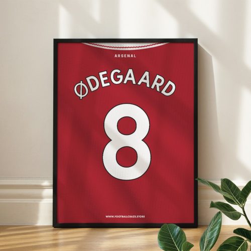Arsenal FC 2022/23 - Kerezett mezposzter - Martin Ødegaard