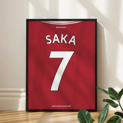 Arsenal FC 2022/23 - Kerezett mezposzter - Bukayo Saka