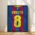 FC Barcelona 2010/11 - Keretezett mezposzter - Iniesta