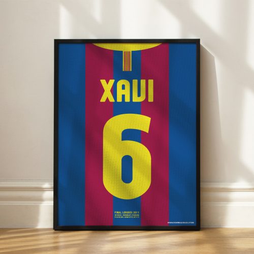 FC Barcelona 2010/11 - Shirt Print - Xavi