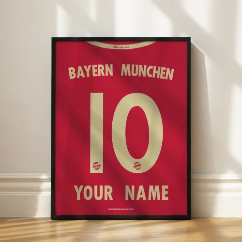 Bayern München 2012/13 - Kerezett mezposzter - Egyedi név