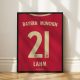 Bayern München 2012/13 - Framed Shirt Print - Lahm