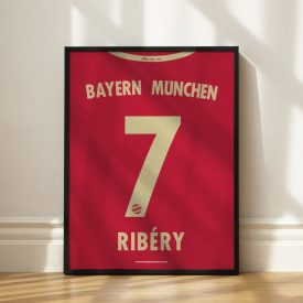 Bayern München 2012/13 - Framed Shirt Print - Ribéry