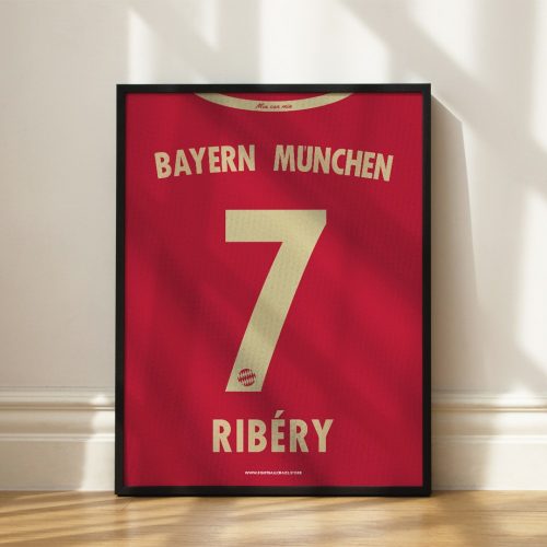 Bayern München 2012/13 - Framed Shirt Print - Ribéry