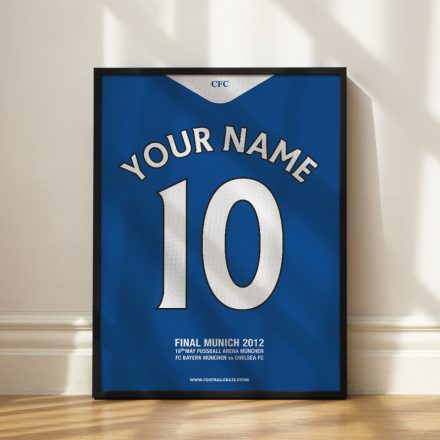 Chelsea FC 2011/12 - Keretezett mezposzter - Egyedi név