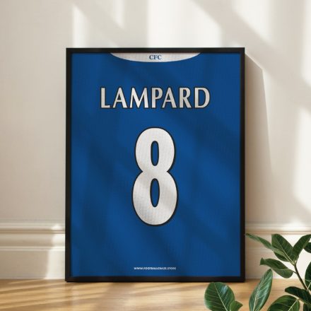 Chelsea FC 2004/05 - Framed Shirt Print - Frank Lampard