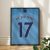 Manchester City FC 2018/19 - Keretezett mezposzter - Kevin De Bruyne