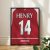 Arsenal FC 2003/04 - Framed Shirt Print - Thierry Henry