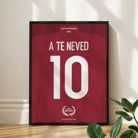 Magyarország - Keretezett mezposzter - Egyedi