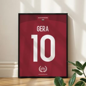 Magyarország - Keretezett mezposzter - Gera Zoltán