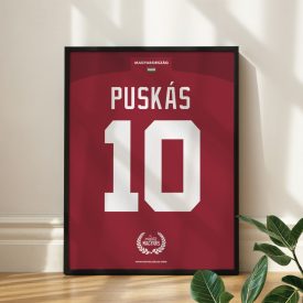 Magyarország - Keretezett mezposzter - Puskás