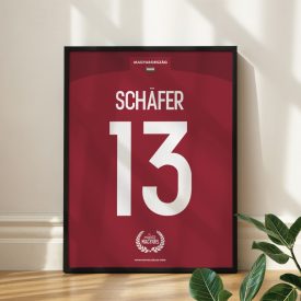Magyarország - Keretezett mezposzter - Schäfer András