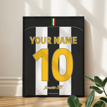 Juventus FC 2003/04 - Keretezett mezposzter - Egyedi név