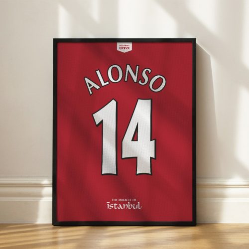 Liverpool FC 2004/05 - Shirt Print - Xabi Alonso