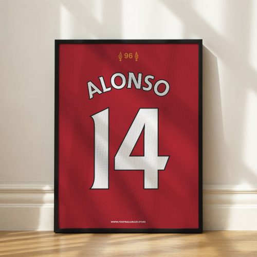 Liverpool FC 2008/09 - Kerezett mezposzter - Xabi Alonso