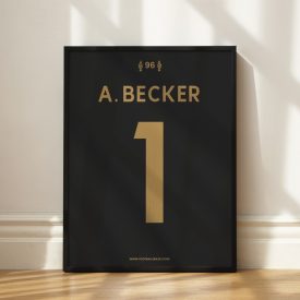   Liverpool FC 2019/20 - Keretezett mezposzter - Alisson Becker