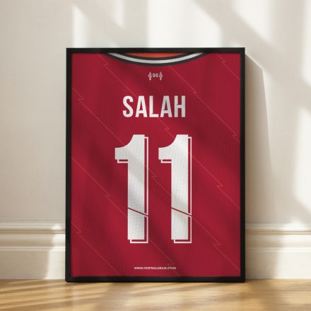 Liverpool FC 2021/22 - Framed Shirt Print - Mo Salah