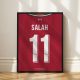 Liverpool FC 2021/22 - Kerezett mezposzter - Mo Salah