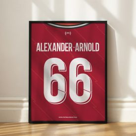   Liverpool FC 2021/22 - Keretezett mezposzter - Alexander-Arnold