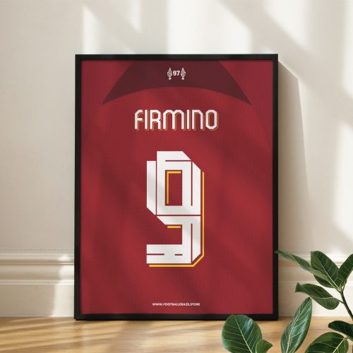 Liverpool FC 2022/23 - Framed Shirt Print - Firmino