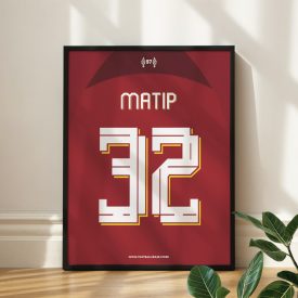 Liverpool FC 2022/23 - Keretezett mezposzter - Matip