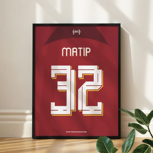 Liverpool FC 2022/23 - Framed Shirt Print - Matip