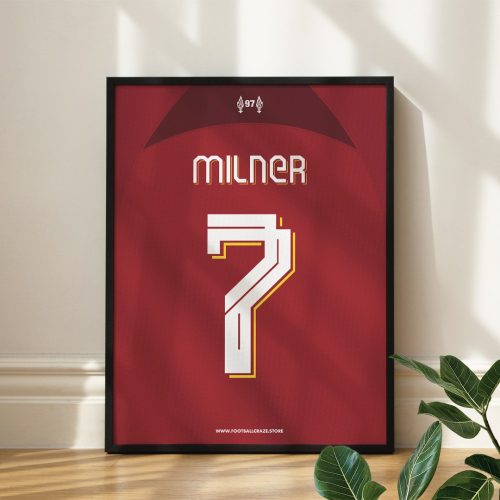 Liverpool FC 2022/23 - Framed Shirt Print - Milner