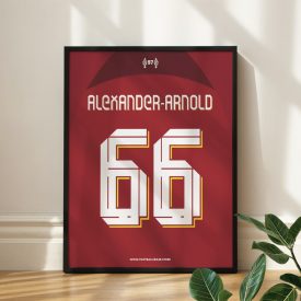   Liverpool FC 2022/23 - Keretezett mezposzter - Alexander-Arnold