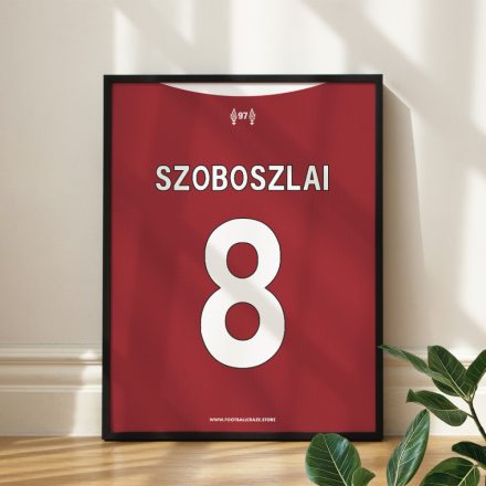 Liverpool FC 2023/24 - Keretezett mezposzter - Szoboszlai Dominik