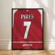 Arsenal FC 2003/04 - Framed Shirt Print - Robert Pires