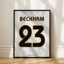 Real Madrid 2004/05 - Keretezett mezposzter - Beckham