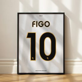 Real Madrid 2004/05 - Keretezett mezposzter - Figo