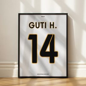 Real Madrid 2004/05 - Keretezett mezposzter - Guti