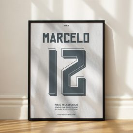 Real Madrid 2015/16 - Keretezett mezposzter - Marcelo
